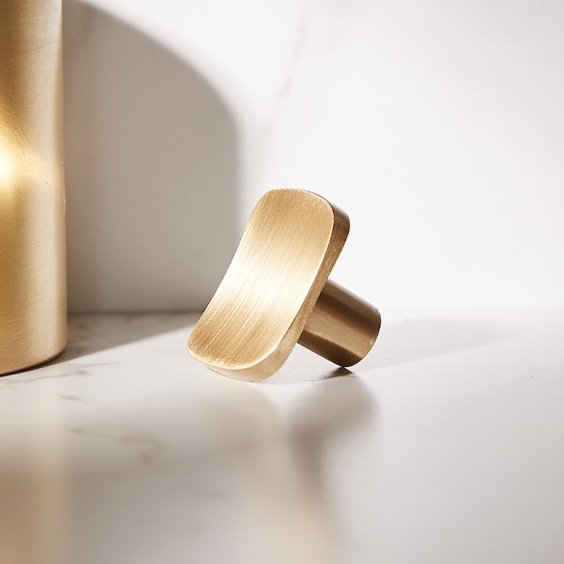 Modern Kitchen Cabinet Brass Drawer Pulls and Knobs Brass - Etsy