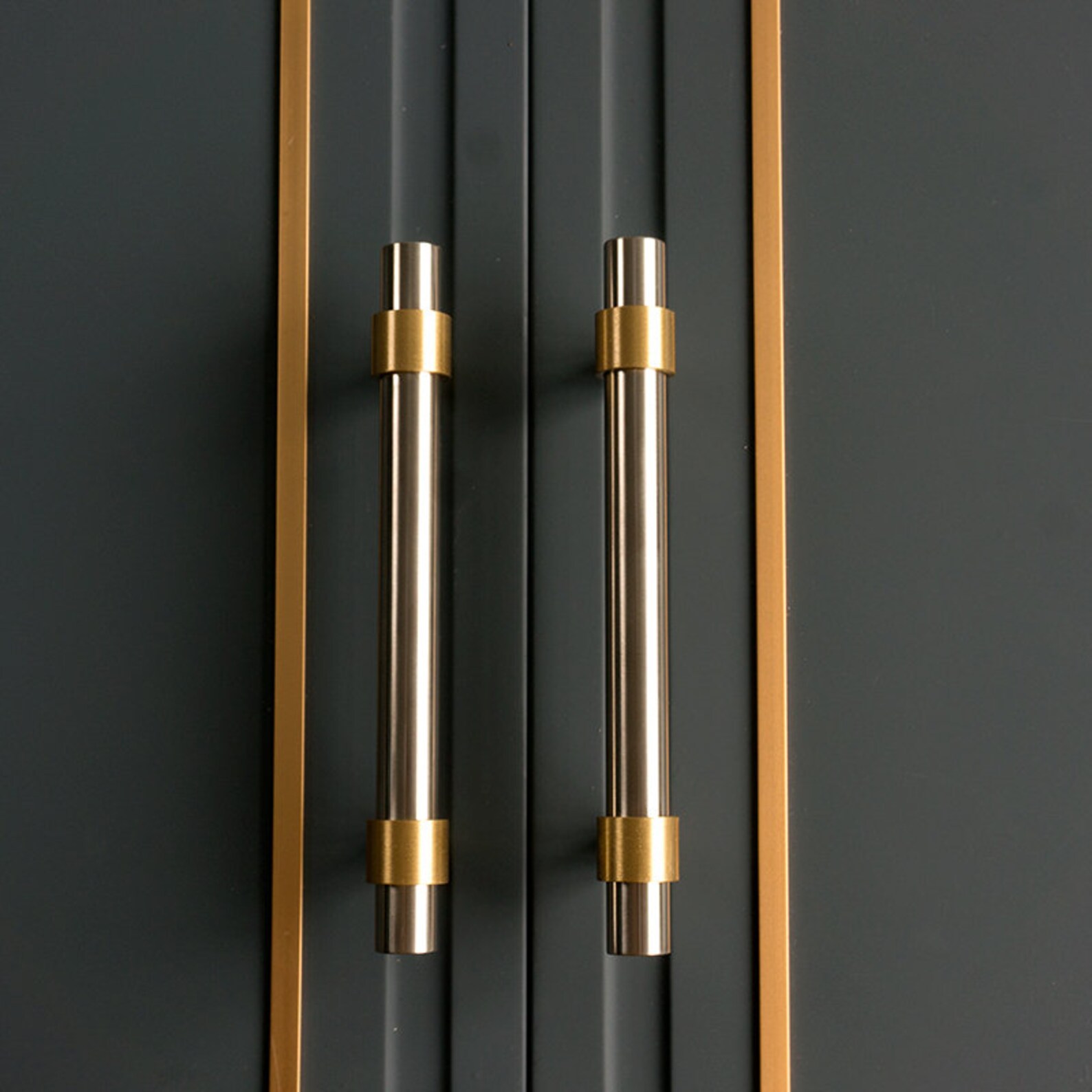 Stainless Steel, Silver and Gold Cabinet Pull, Cabinet Handle, Wardrobe ...