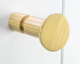 Solid Brass Wall Hook: Modern Decorative Coat Hanger