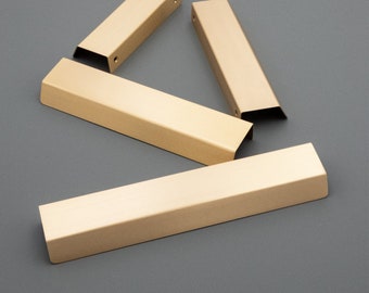 Modern Solid Brass Finger Pull: Invisible Cabinet Handle