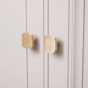 Modern Kitchen Cabinet Brass Drawer Pulls and Knobs- Brass Knobs for Kitchen Cabinets and Furniture