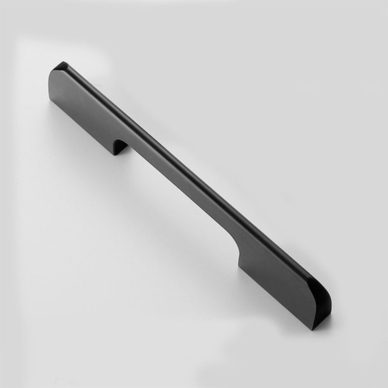 Modern Black Kitchen Pulls and Handles Drawer Pulls Etsy