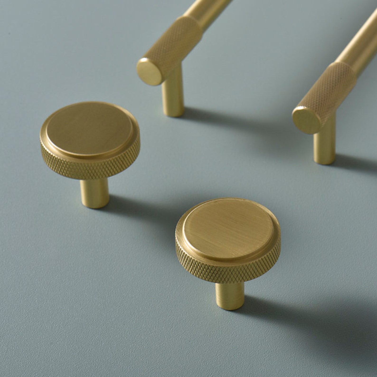 Solid Brass Textured Pulls Brass Drawer Etsy