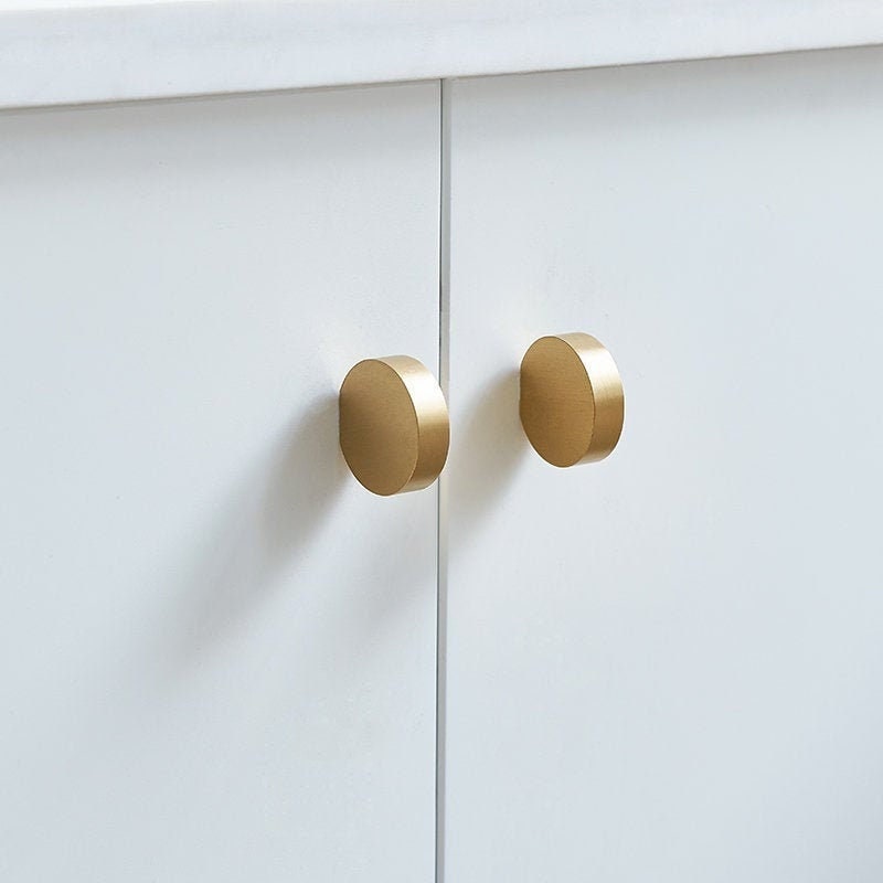 Luxe Unlacquered Brass Cabinet Ball Knob 1-1/8 in Polished Brass, Brass  Cabinet Knob -  Canada