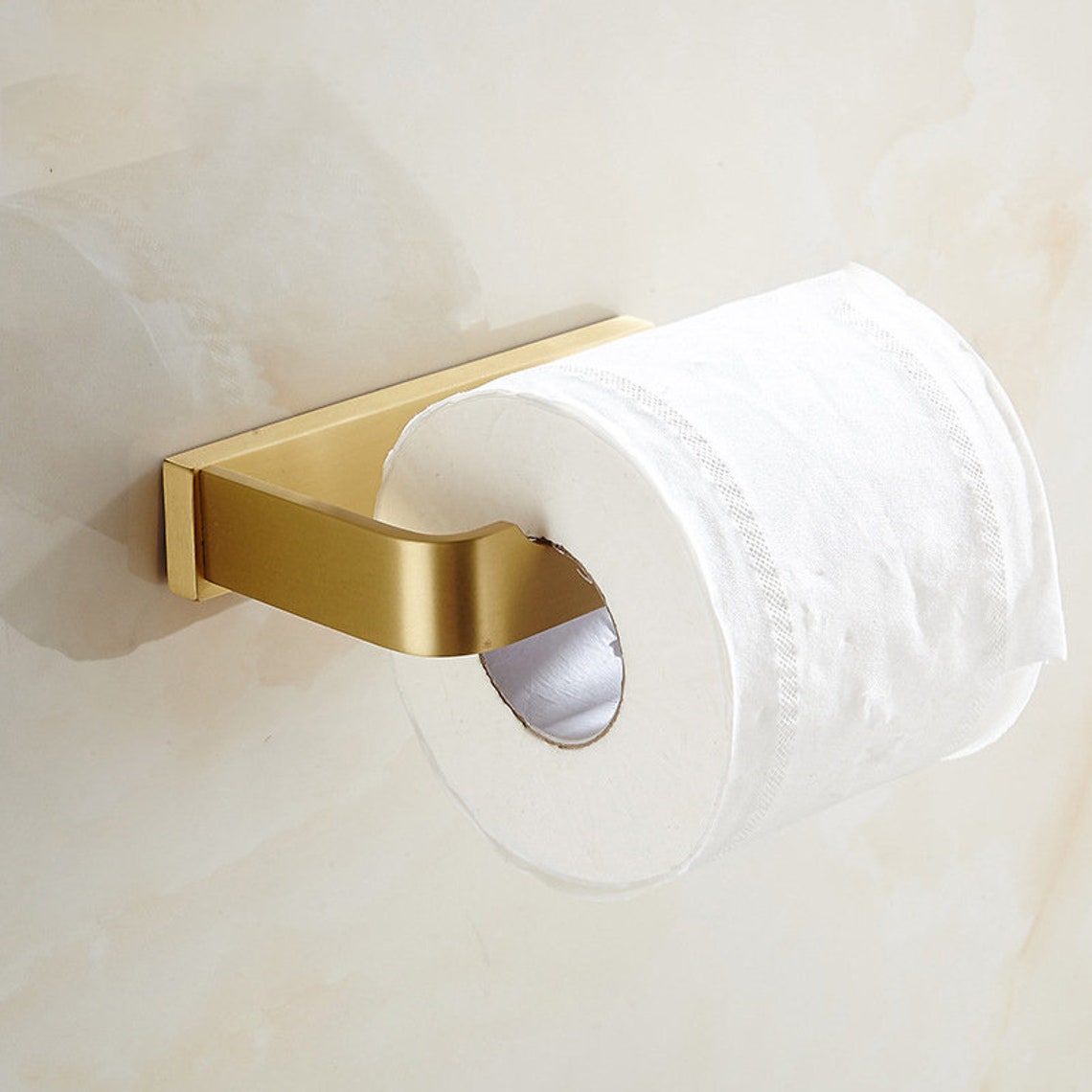 Gold Solid Brass Toilet Roll Holder & Shelf Toilet Paper Etsy