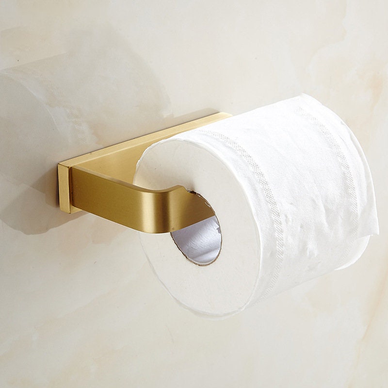 BROOKSTONE, Rose Gold Toilet Paper Holder, Freestanding Bathroom Tissue  Organizer, Minimalistic Storage Solution, Modern & Stylish Design [Holds MEGA  Rolls] 