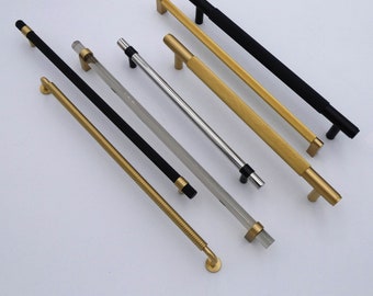 Long Cabinet Pull, Brass, Steel, Acrylic, Appliance Pull (FINAL SALE!)