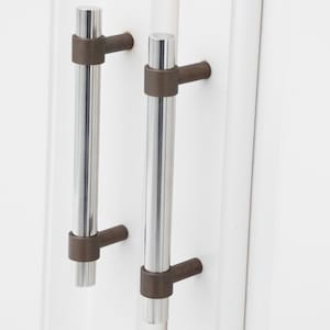 Stainless Steel, and Bronze Cabinet Pull, Cabinet Handle, Wardrobe Pull, Modern Wardrobe Handles
