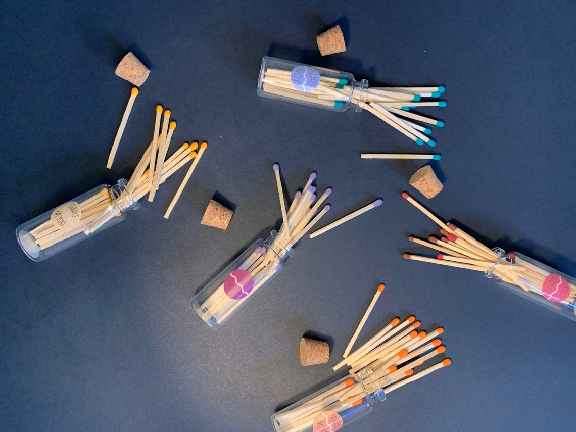 Wooden Matches Etsy