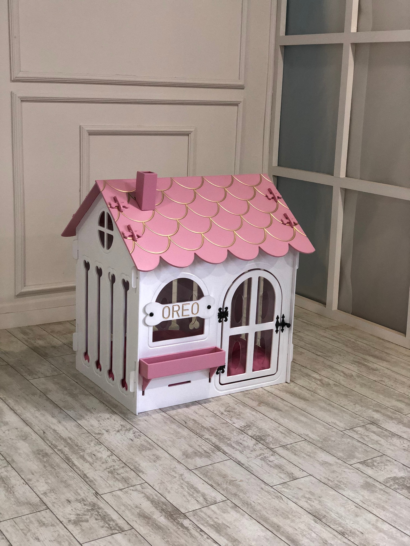 Modern Dog House Wooden Pet House İndoor Dog Bed Dog Crate Etsy
