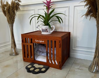 Modern Dog House, Wooden Pet House, İndoor Dog Bed, Dog Crate, Dog Kennel, Wood Dog House, Pet House, Pet Furniture, Dog Furniture,