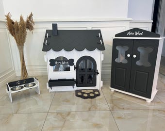 Modern Dog House, Wooden Pet House, İndoor Dog Bed, Dog Crate, Dog Kennel, Wood Dog House, Pet House, Pet Furniture, Dog Furniture,