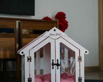 Modern Dog House, Wooden Pet House, İndoor Dog Bed, Dog Crate, Dog Kennel, Wood Dog House, Pet House, Pet Furniture, Dog Furniture,