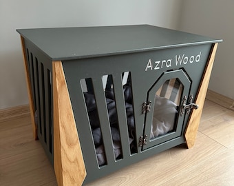 Modern Dog House, Wooden Pet House, İndoor Dog Bed, Dog Crate, Dog Kennel, Wood Dog House, Pet House, Pet Furniture, Dog Furniture,