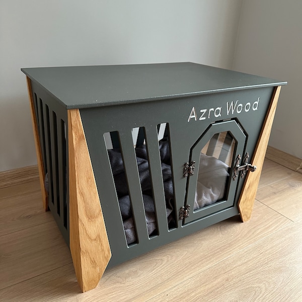 Modern Dog House, Wooden Pet House, İndoor Dog Bed, Dog Crate, Dog Kennel, Wood Dog House, Pet House, Pet Furniture, Dog Furniture,