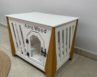 Modern Dog House, Wooden Pet House, İndoor Dog Bed, Dog Crate, Dog Kennel, Wood Dog House, Pet House, Pet Furniture, Dog Furniture,