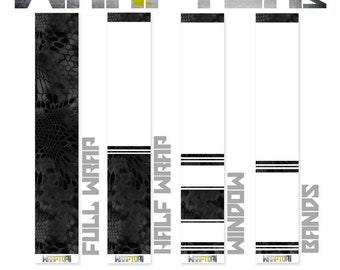 Archery Arrow Wraps - Kryptek Typhon Camo - Pack of 13 Wraps
