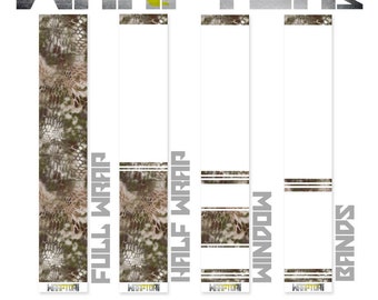 Archery Arrow Wraps - Kryptek Highlander Camo - Pack of 13 Wraps