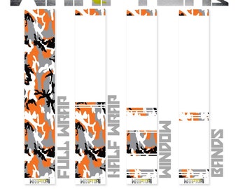 Archery Arrow Wraps - Urban Blaze Camo - Pack of 13 Wraps