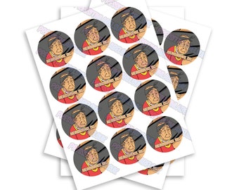 Headband Round Sticker Labels - High Gloss - Multiple Sizes - Circular Sticker - Slap Stickers