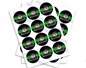 Chem D Sticker Labels - High Gloss - Multiple Sizes - Circular Sticker - Slap Stickers
