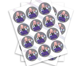 Mind Control Sticker Labels - High Gloss - Pop Top Slap Stickers - Circular Sticker - Slap Stickers