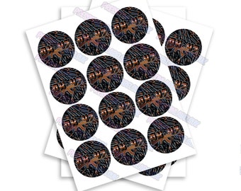 AK Round Sticker Labels - High Gloss - Multiple Sizes - Circular Sticker - Slap Stickers
