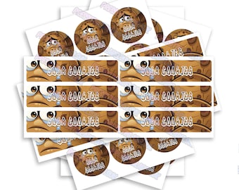 Sour Cookies Sticker Label Set - High Gloss - 2oz Glass Jar Labels - Includes a Includes Lid & Side Label Stickers
