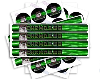 Chem D 100ml Tin Labels - High Gloss - Tin Can Stickers - Includes Lid & Side Label Stickers - 100ml