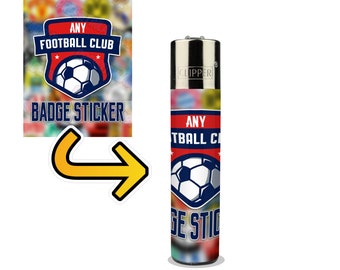 Custom Lighter Wrap - Custom Football Lighter Stickers - Clipper Lighter Wrap - Create your own Lighter Stickers - ANY Football Team