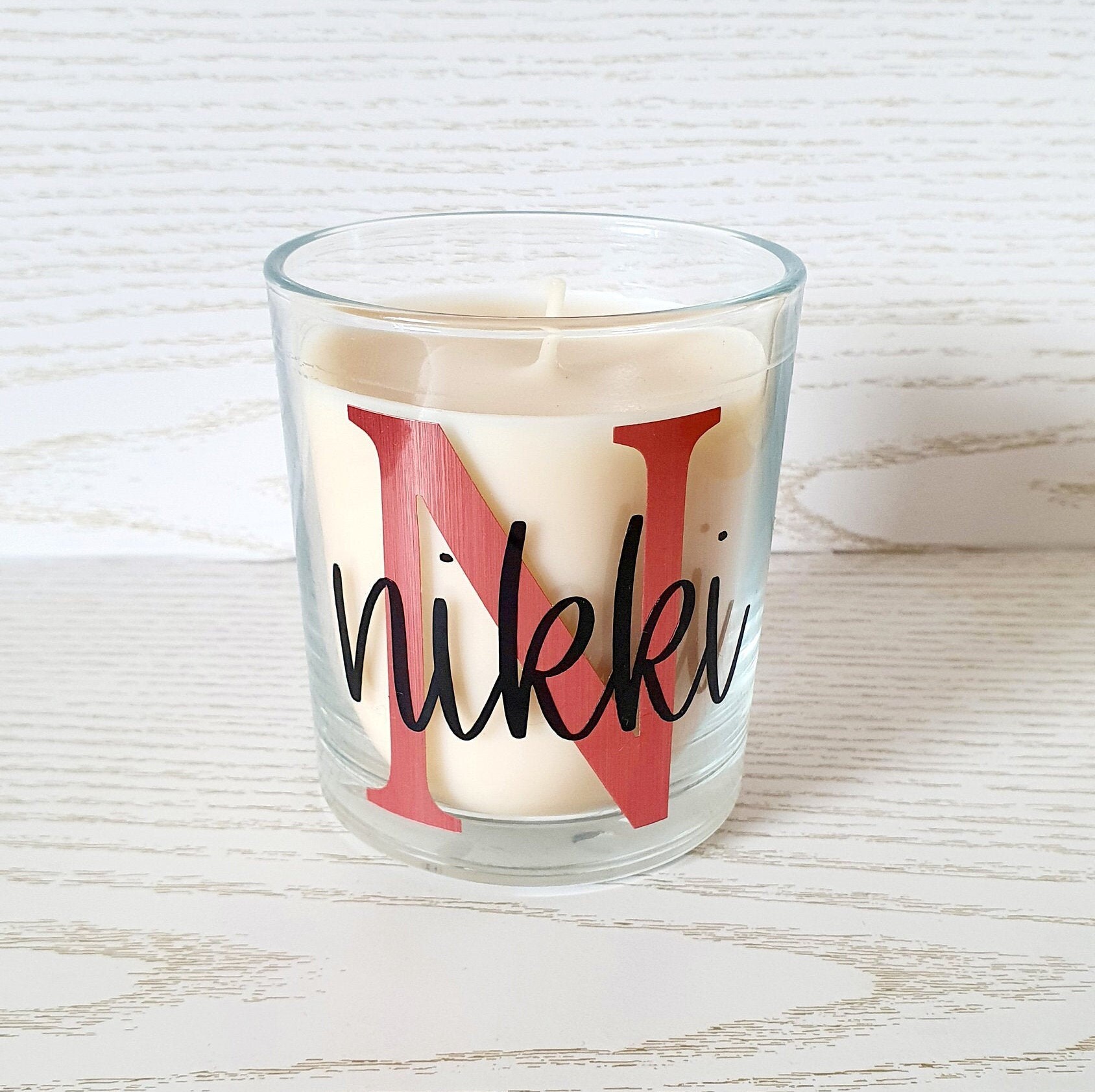 Customised Candle Personalised Name Candle Name Gifts Etsy