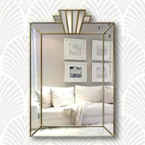 Art Deco Fan Mirror Vienna Royal 'The Regal Radiance Mirror'