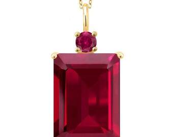 Ruby Pendant Men - Etsy