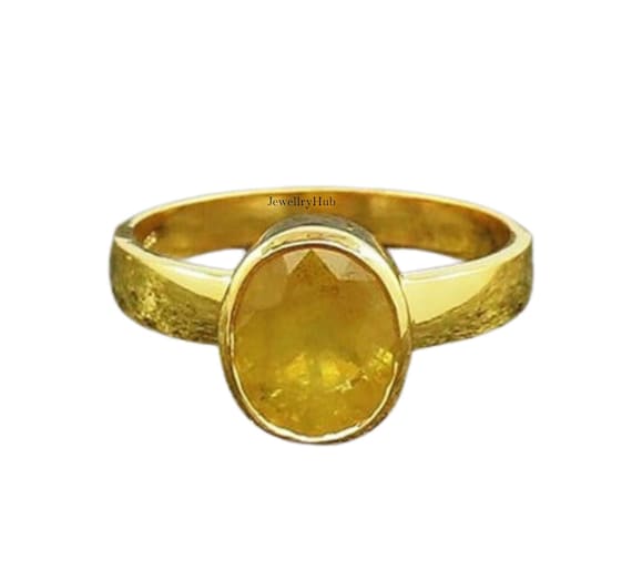 Buy MBVGEMS YELLOW RING 3.00 Carat PUKHRAJ RING Gold Plated Adjustable Ring  Astrological Gemstone for Men and Women (Lab - Tested)WITH CERTIFICATE at  Amazon.in