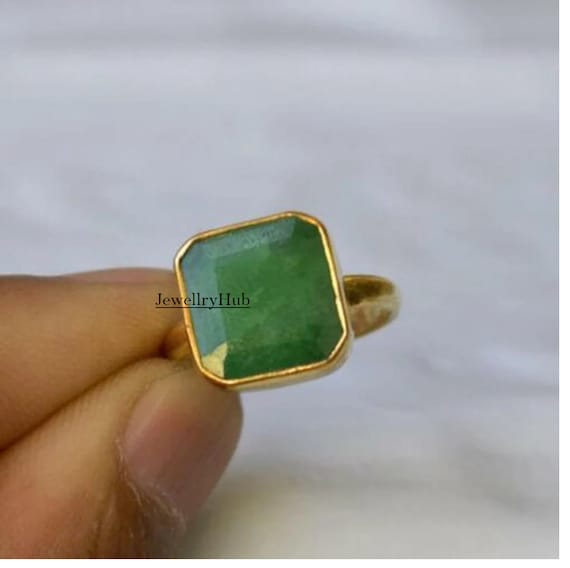 Natural Certified Emerald panna Ring 3.82 to 8.30 Carat With Panchadhatu  Astrology Ring for Unisex - Etsy | Gents ring design, Rings for men, Rings