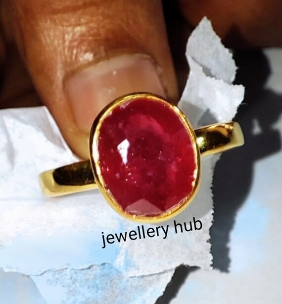 ruby birthstone, ruby stone ring, natural ruby, adjustable ruby ring,  manikya stone price, ruby ring price, adjustable ring, free size ring, ruby  stone price – CLARA