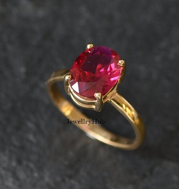 5.50 Carat 6.25 Ratti Panchdhatu Ruby Ring Manik Stone Ring for Men and  Women Adjustable ring
