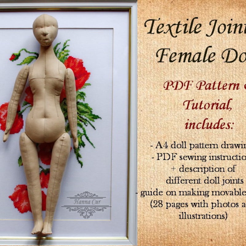 Cloth Doll Patterns Etsy