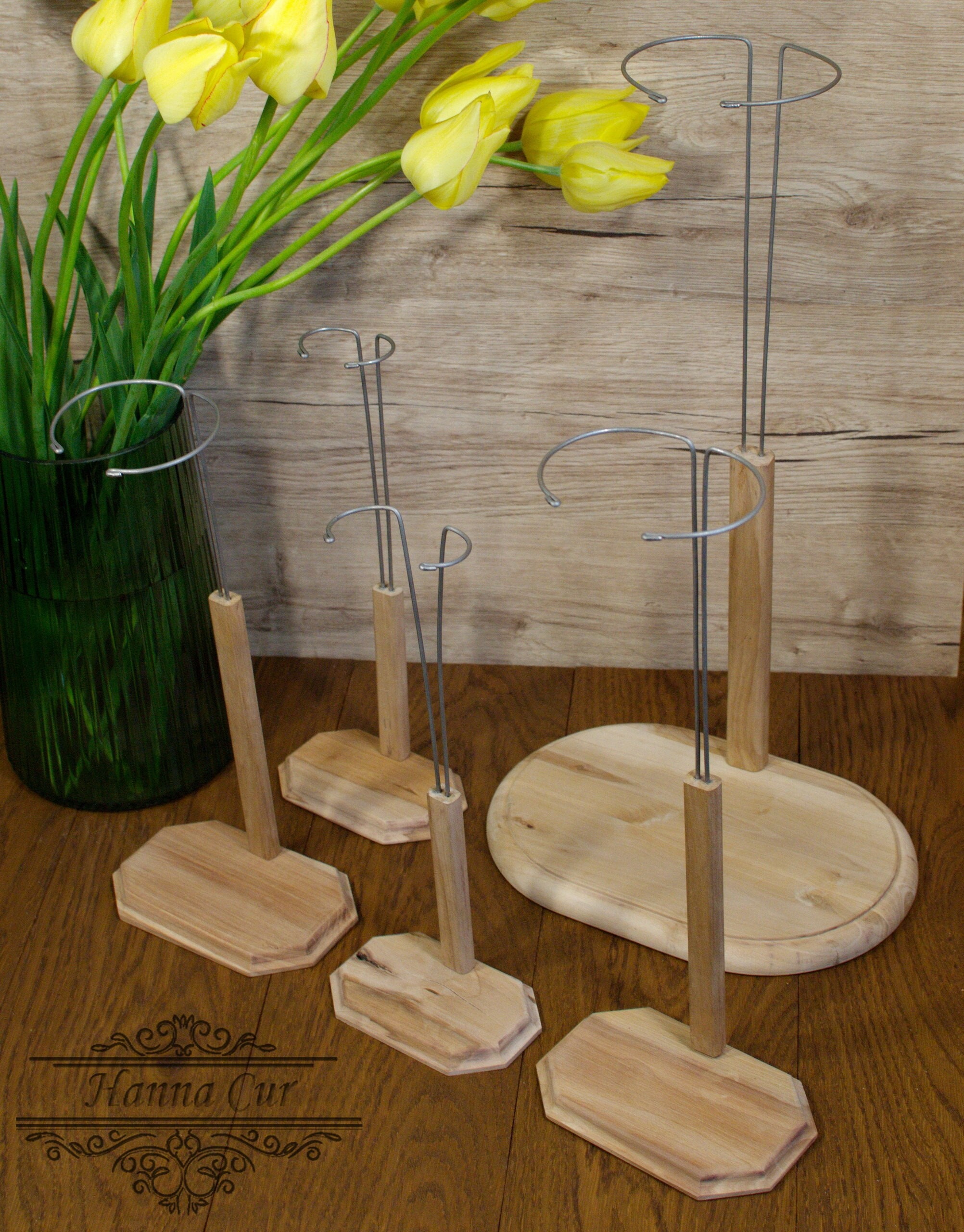 Wooden Doll Stand Custom Order Doll Holders Handmade of - Etsy