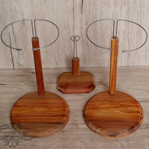 Wooden doll stand custom order Doll holders handmade of preсious wood