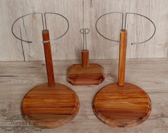 Wooden doll stand custom order Doll holders handmade of preсious wood