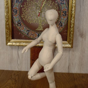 Cloth Female Doll Pattern and Sewing Tutorial Jointed Fabric Doll DIY ...