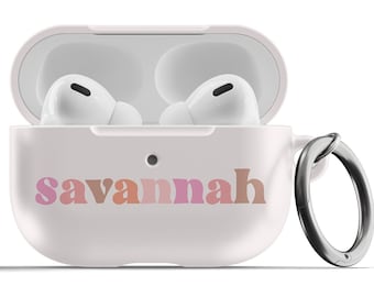 Custom Airpod Pro 2 Case, Cute Airpod Cover with Keychain, Personalized Gift for Her, Airpod 1st 2nd Generation Case. Gift for Girl