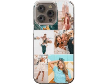 Aesthetic Phone Case Photo Collage Case Clear iPhone Case Custom Photo Gift iPhone 14 Case, iPhone 14 Pro Max Case, iPhone 14 Plus Case