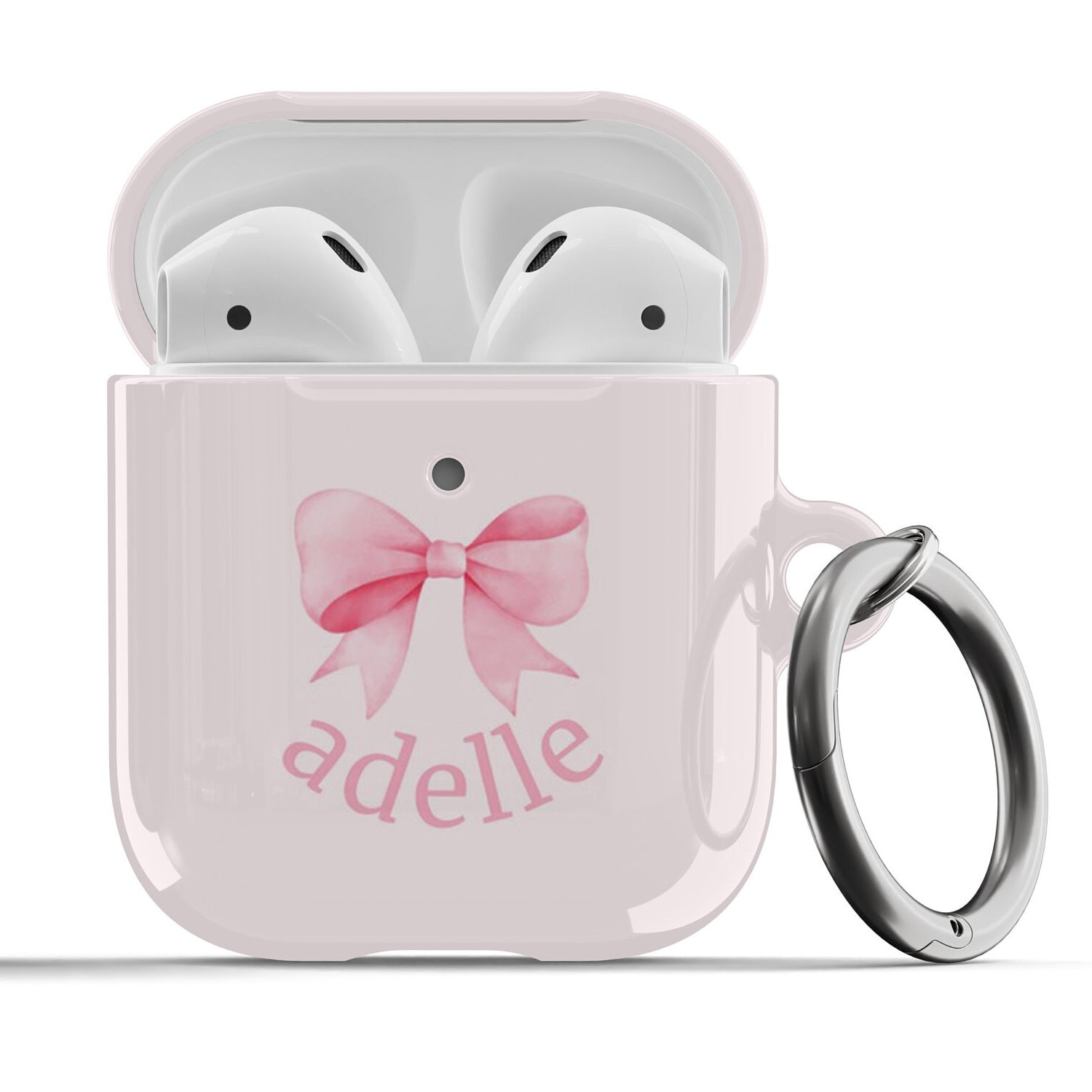 Coquette AirPod Case Pink Bow, Dollcore Aesthetic Dollette