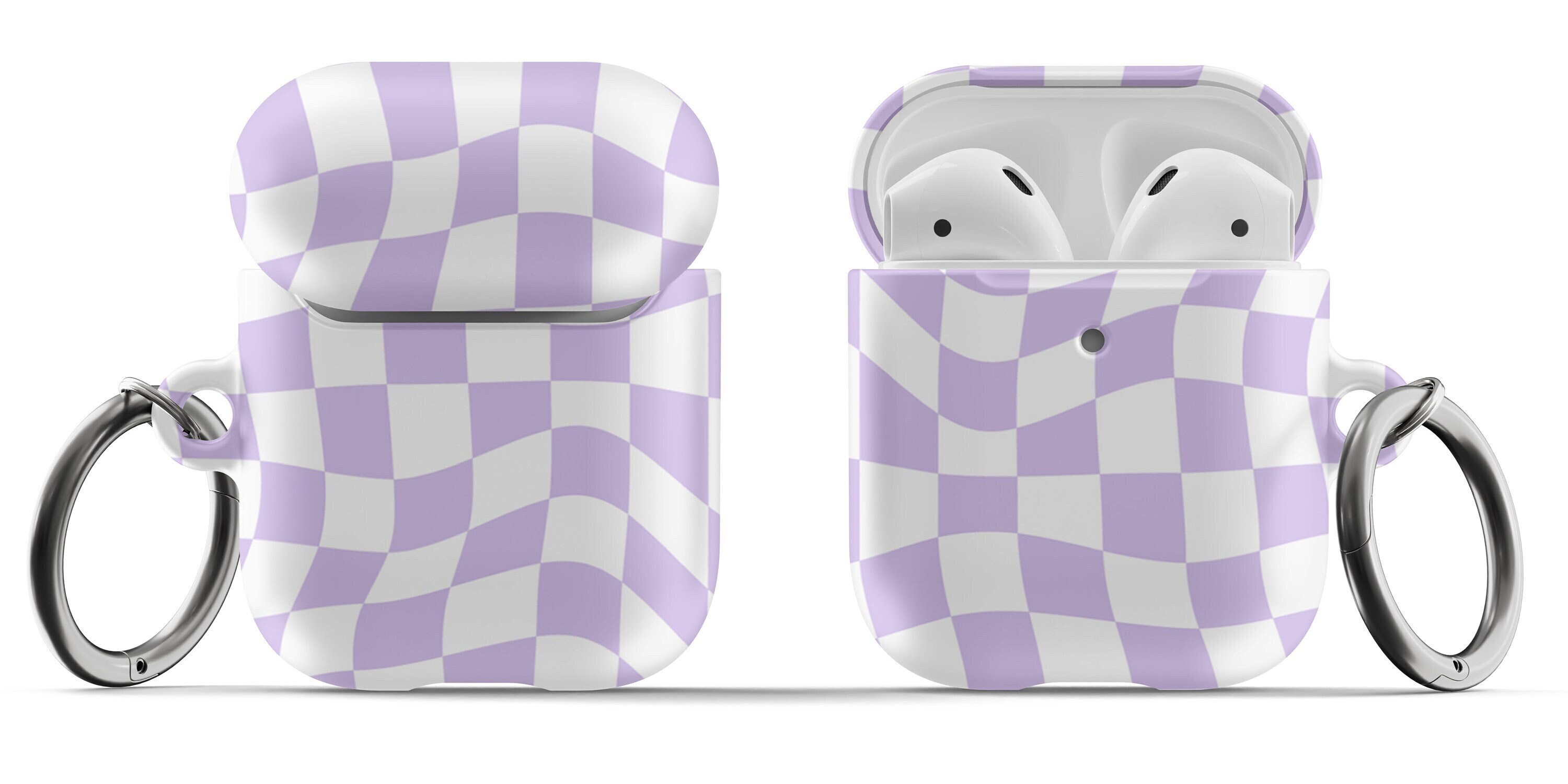 AirPod Case Purple Groovy Checkers AirPod Pro Case Aesthetic