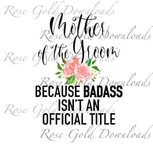 Mother of the Groom PNG Digital Download