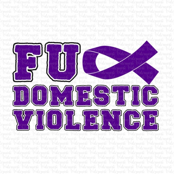 Domestic Violence Awareness PNG Purple Ribbon transparent background