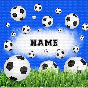 Blue Soccer Team Name Tumbler 20 oz Skinny Tumbler Sublimation Design Digital Download PNG File - Instant Download Tumbler Design