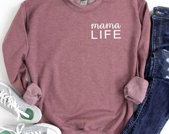 Mama Life Screen Print, Pocket Design, Ready to Press Transfer